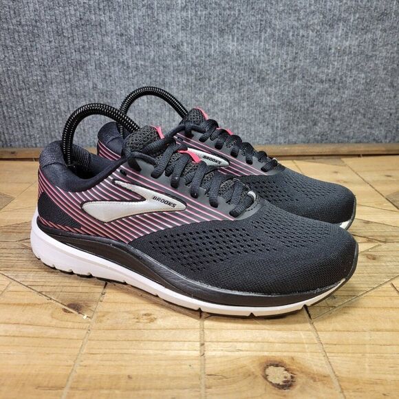 Brooks Addiction 14 Womens 8B US‎ 1203061B050 Running Shoes Sneakers Black Pink - Picture 1 of 11